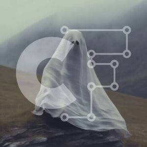 Intra Συλλεκτικό Ξύλινο Παζλ Plywood  4mm - Απόκοσμη εικόνα φαντάσματος σε βραχώδη βράχο Σε Ξύλινο Κουτί - Διαστάσεις: 10x10 cm – 25 κομμάτια