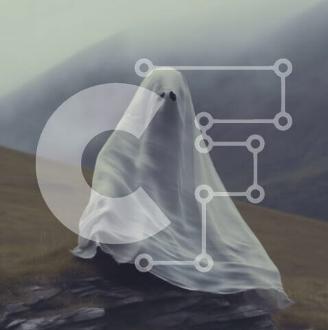 Intra Συλλεκτικό Ξύλινο Παζλ Plywood 4mm - Απόκοσμη εικόνα φαντάσματος σε βραχώδη βράχο Σε Ξύλινο Κουτί - Διαστάσεις: 10x10 cm – 25 κομμάτια - Image 1