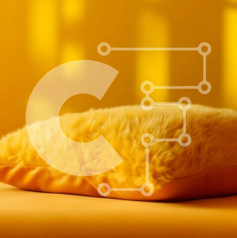 Intra Συλλεκτικό Ξύλινο Παζλ Plywood  4mm - Κίτρινο μαξιλάρι σε ένα κρεβάτι με το φως του ήλιου να λάμπει μέσα από το παράθυρο Σε Ξύλινο Κουτί - Διαστάσεις Puzzle: 10x10 cm – 25 κομμάτια - Image 1