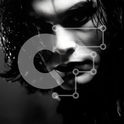 Intra Συλλεκτικό Ξύλινο Παζλ Plywood  4mm - Φωτογραφία σοβαρού άνδρα με μαύρο δερμάτινο μπουφάν και παντελόνι Σε Ξύλινο Κουτί - Διαστάσεις Puzzle: 10x10 cm – 25 κομμάτια - Image 1