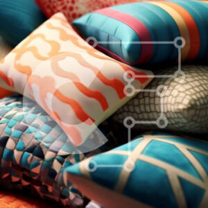 Intra Συλλεκτικό Ξύλινο Παζλ Plywood  4mm - Ζωντανά και κομψά μαξιλάρια σε διάφορα μοτίβα και σχέδια Σε Ξύλινο Κουτί - Διαστάσεις Puzzle: 10x10 cm – 25 κομμάτια