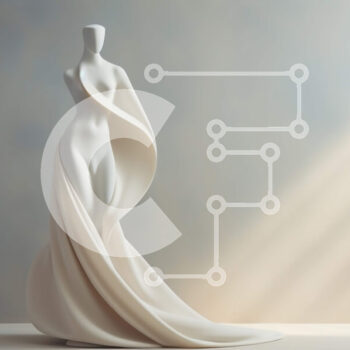 Intra Συλλεκτικό Ξύλινο Παζλ Plywood  4mm - Άγαλμα άσπρο μανεκέν στην οθόνη Σε Ξύλινο Κουτί - Διαστάσεις Puzzle: 10x10 cm – 25 κομμάτια - Image 1