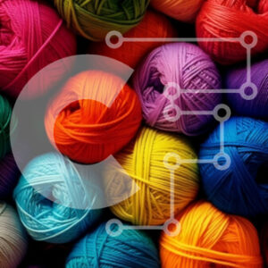 Intra Συλλεκτικό Ξύλινο Παζλ Plywood  4mm - Ζωντανό σωρό από μπάλες νήματος - Φωτογραφία Αρχείου Σε Ξύλινο Κουτί - Διαστάσεις: 10x10 cm – 25 κομμάτια