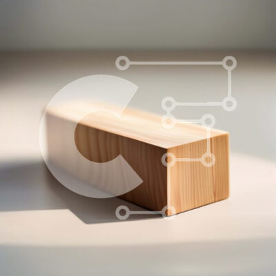 Intra Συλλεκτικό Ξύλινο Παζλ Plywood  4mm - Απλό και μινιμαλιστικό ξύλινο μπλοκ σε τραπέζι Σε Ξύλινο Κουτί - Διαστάσεις: 10x10 cm – 25 κομμάτια - Image 1