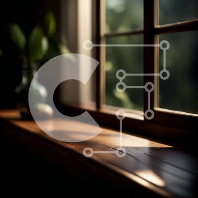 Intra Συλλεκτικό Ξύλινο Παζλ Plywood  4mm - Άνετη και γαλήνια σκηνή εσωτερικού χώρου με φυτό σε γλάστρα στο περβάζι του παραθύρου Σε Ξύλινο Κουτί - Διαστάσεις Puzzle: 10x10 cm – 25 κομμάτια - Image 1