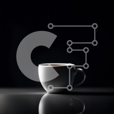 Intra Συλλεκτικό Ξύλινο Παζλ Plywood  4mm - Κομψό λευκό φλιτζάνι καφέ σε ανακλαστική μαύρη επιφάνεια Σε Ξύλινο Κουτί - Διαστάσεις Puzzle: 10x10 cm – 25 κομμάτια - Image 1