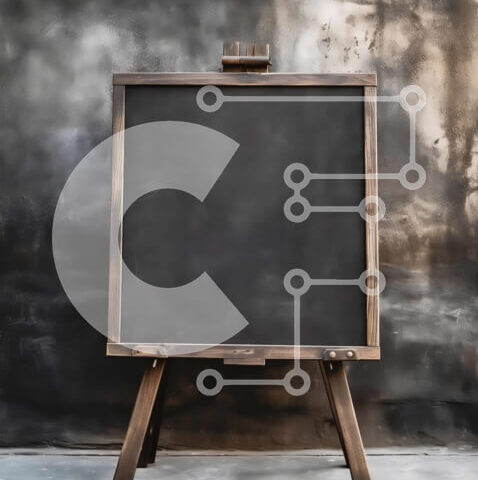 Intra Συλλεκτικό Ξύλινο Παζλ Plywood  4mm - Κενός μαυροπίνακας στο ξύλινο καβαλέτο - φωτογραφία στοκ εκπαίδευσης Σε Ξύλινο Κουτί - Διαστάσεις Puzzle: 10x10 cm – 25 κομμάτια - Image 1