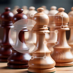 Intra Συλλεκτικό Ξύλινο Παζλ Plywood  4mm - Ξύλινη σκακιέρα με σκάκι Σε Ξύλινο Κουτί - Διαστάσεις Puzzle: 10x10 cm – 25 κομμάτια