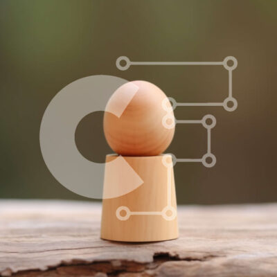 Intra Συλλεκτικό Ξύλινο Παζλ Plywood  4mm - Όμορφη εικόνα ενός ξύλινου μανταλιού σε μια φυσική ξύλινη επιφάνεια Σε Ξύλινο Κουτί - Διαστάσεις: 10x10 cm – 25 κομμάτια - Image 1