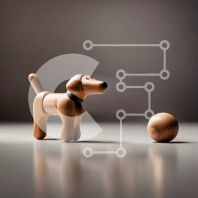 Intra Συλλεκτικό Ξύλινο Παζλ Plywood  4mm - Μυστηριώδες Ξύλινο Παιχνίδι Σκυλί με Μπάλα Σε Ξύλινο Κουτί - Διαστάσεις: 10x10 cm – 25 κομμάτια - Image 1