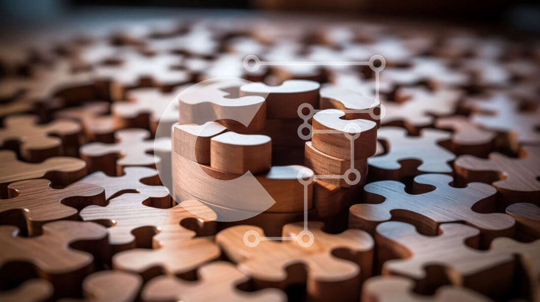 Intra Συλλεκτικό Ξύλινο Παζλ Plywood  4mm - Ομάδα ξύλινων κομματιών παζλ Σε Ξύλινο Κουτί - Διαστάσεις Puzzle: 10x10 cm – 25 κομμάτια