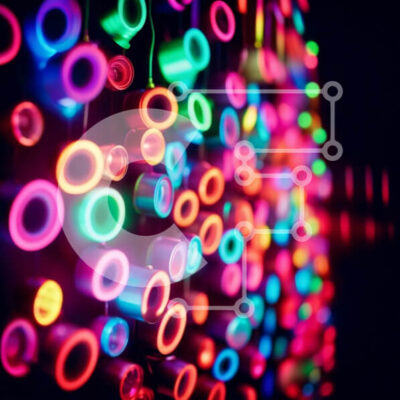 Intra Συλλεκτικό Ξύλινο Παζλ Plywood  4mm - Άνετο και εορταστικό φόντο με πολύχρωμα κρεμαστά φώτα Σε Ξύλινο Κουτί - Διαστάσεις Puzzle: 10x10 cm – 25 κομμάτια - Image 1