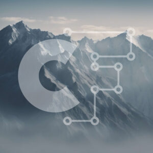 Intra Συλλεκτικό Ξύλινο Παζλ Plywood  4mm - Χιονισμένη οροσειρά με συννεφιασμένο ουρανό Σε Ξύλινο Κουτί - Διαστάσεις: 10x10 cm – 25 κομμάτια