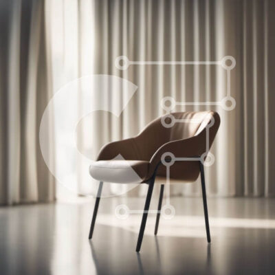 Intra Συλλεκτικό Ξύλινο Παζλ Plywood  4mm - Δερμάτινη καρέκλα σε δωμάτιο με παράθυρο Σε Ξύλινο Κουτί - Διαστάσεις Puzzle: 10x10 cm – 25 κομμάτια - Image 1