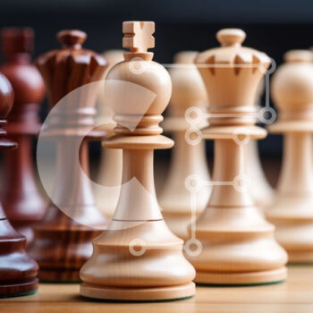 Intra Συλλεκτικό Ξύλινο Παζλ Plywood  4mm - Σκακιέρα με ξύλινα κομμάτια σκακιού Σε Ξύλινο Κουτί - Διαστάσεις Puzzle: 10x10 cm – 25 κομμάτια - Image 1