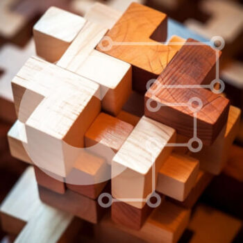 Intra Συλλεκτικό Ξύλινο Παζλ Plywood  4mm - Στοιβαγμένα ξύλινα κομμάτια παζλ Σε Ξύλινο Κουτί - Διαστάσεις Puzzle: 10x10 cm – 25 κομμάτια - Image 1