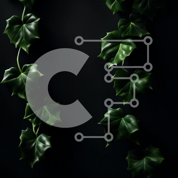 Intra Συλλεκτικό Ξύλινο Παζλ Plywood  4mm - Κοντινή όψη της υγιούς πράσινης φυλλώδους αμπέλου που κρέμεται από τον σκοτεινό τοίχο Σε Ξύλινο Κουτί - Διαστάσεις: 10x10 cm – 25 κομμάτια