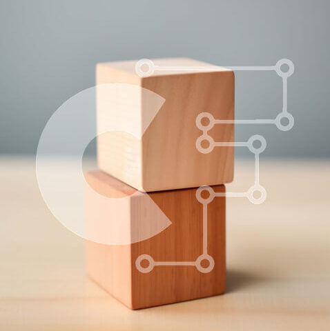 Intra Συλλεκτικό Ξύλινο Παζλ Plywood  4mm - Απλοί και μινιμαλιστικοί ξύλινοι λίθοι σε ξύλινη επιφάνεια Σε Ξύλινο Κουτί - Διαστάσεις: 10x10 cm – 25 κομμάτια - Image 1