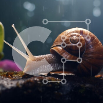 Intra Συλλεκτικό Ξύλινο Παζλ Plywood 4mm - Snail on Log in Forest Σε Ξύλινο Κουτί - Διαστάσεις: 10x10 cm – 25 κομμάτια - Image 1