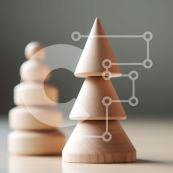 Intra Συλλεκτικό Ξύλινο Παζλ Plywood  4mm - Ξύλινη στοίβα από μπλοκ με τριγωνικό σχήμα Σε Ξύλινο Κουτί - Διαστάσεις Puzzle: 10x10 cm – 25 κομμάτια - Image 1