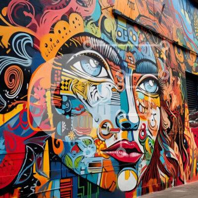 Intra Συλλεκτικό Ξύλινο Παζλ Plywood  4mm - Ζωντανή τοιχογραφία γυναίκας με γαλήνια έκφραση Σε Ξύλινο Κουτί - Διαστάσεις Puzzle: 10x10 cm – 25 κομμάτια - Image 1