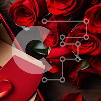 Intra Συλλεκτικό Ξύλινο Παζλ Plywood  4mm - Μπουκέτο με κόκκινα τριαντάφυλλα με ανοιχτό κουτί δώρου Σε Ξύλινο Κουτί - Διαστάσεις Puzzle: 10x10 cm – 25 κομμάτια - Image 1