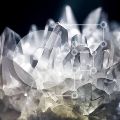 Intra Συλλεκτικό Ξύλινο Παζλ Plywood  4mm - Υπέροχη κινηματογράφηση σε πρώτο πλάνο από καθαρούς κρυστάλλους χαλαζία με μεταλλική λάμψη Σε Ξύλινο Κουτί - Διαστάσεις: 10x10 cm – 25 κομμάτια - Image 1