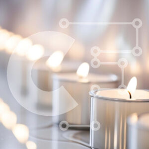 Intra Συλλεκτικό Ξύλινο Παζλ Plywood  4mm - Αναμμένα κηροπήγια για τελετουργία ή τελετή Σε Ξύλινο Κουτί - Διαστάσεις Puzzle: 10x10 cm – 25 κομμάτια