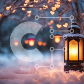 Intra Συλλεκτικό Ξύλινο Παζλ Plywood  4mm - Φανάρι στο χιόνι που φωτίζεται από το φως των κεριών Σε Ξύλινο Κουτί - Διαστάσεις Puzzle: 10x10 cm – 25 κομμάτια - Image 1