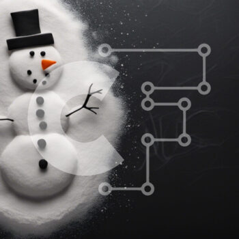 Intra Συλλεκτικό Ξύλινο Παζλ Plywood  4mm - Πολύχρωμο χιονάνθρωπος άχνη ζάχαρη Σε Ξύλινο Κουτί - Διαστάσεις Puzzle: 10x10 cm – 25 κομμάτια - Image 1