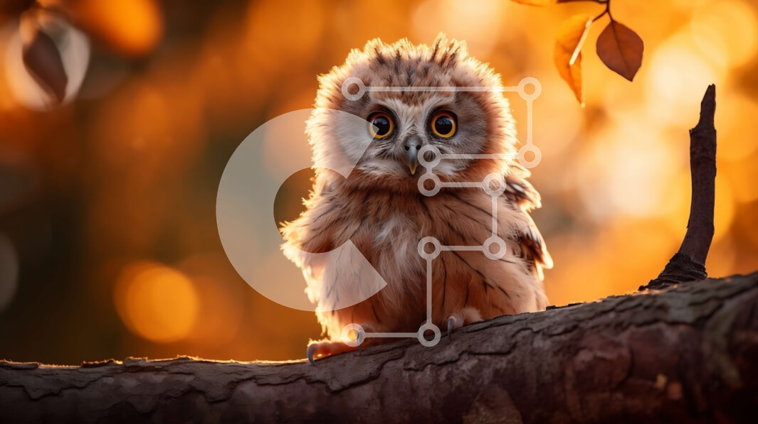 Intra Συλλεκτικό Ξύλινο Παζλ Plywood  4mm - Όμορφη εικόνα μιας μικρής κουκουβάγιας σε ένα άνετο δάσος Σε Ξύλινο Κουτί - Διαστάσεις: 10x10 cm – 25 κομμάτια