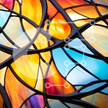 Intra Συλλεκτικό Ξύλινο Παζλ Plywood  4mm - Ζωντανό βιτρό με περίπλοκο μοτίβο Σε Ξύλινο Κουτί - Διαστάσεις Puzzle: 10x10 cm – 25 κομμάτια - Image 1