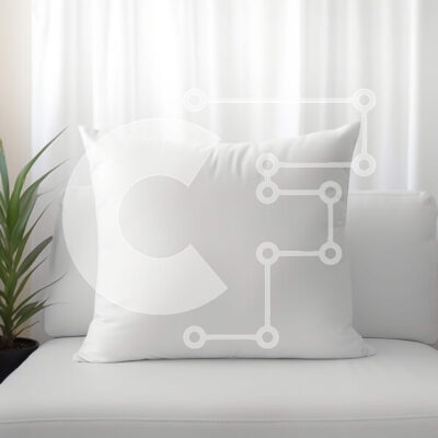 Intra Συλλεκτικό Ξύλινο Παζλ Plywood  4mm - Λευκό μαξιλάρι στον καναπέ μπροστά από το παράθυρο Σε Ξύλινο Κουτί - Διαστάσεις Puzzle: 10x10 cm – 25 κομμάτια - Image 1