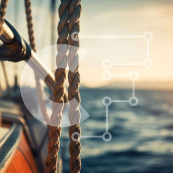 Intra Συλλεκτικό Ξύλινο Παζλ Plywood  4mm - Κοντινό πλάνο των σχοινιών ιστιοπλοϊκών στο ηλιοβασίλεμα Σε Ξύλινο Κουτί - Διαστάσεις Puzzle: 10x10 cm – 25 κομμάτια - Image 1