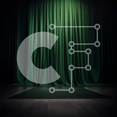 Intra Συλλεκτικό Ξύλινο Παζλ Plywood  4mm - Σκηνή με Πράσινη κουρτίνα - Σκοτεινή και Μυστηριώδης Σε Ξύλινο Κουτί - Διαστάσεις Puzzle: 10x10 cm – 25 κομμάτια - Image 1