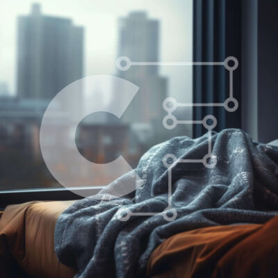 Intra Συλλεκτικό Ξύλινο Παζλ Plywood  4mm - Άτομο που κάθεται δίπλα στο ανοιχτό παράθυρο με κουβέρτα Σε Ξύλινο Κουτί - Διαστάσεις Puzzle: 10x10 cm – 25 κομμάτια - Image 1