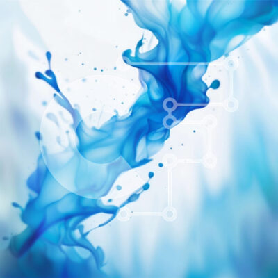 Intra Συλλεκτικό Ξύλινο Παζλ Plywood  4mm - Δυναμική εικόνα μπλε νερού που πιτσιλίζει στον αέρα Σε Ξύλινο Κουτί - Διαστάσεις: 10x10 cm – 25 κομμάτια - Image 1