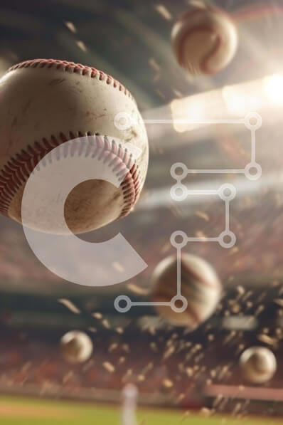 Intra Συλλεκτικό Ξύλινο Παζλ Plywood  4mm - Πετώντας μπέιζμπολ σε Ballpark ή Στάδιο Σε Ξύλινο Κουτί - Διαστάσεις Puzzle: 10x10 cm – 25 κομμάτια