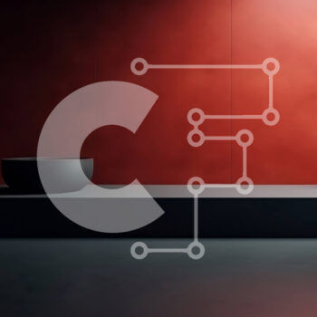 Intra Συλλεκτικό Ξύλινο Παζλ Plywood  4mm - Μαύρο βάζο στο ράφι με φόντο κόκκινο τοίχο Σε Ξύλινο Κουτί - Διαστάσεις Puzzle: 10x10 cm – 25 κομμάτια - Image 1