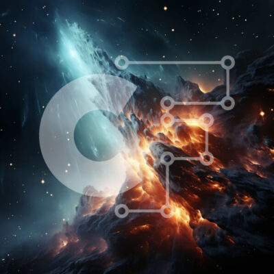 Intra Συλλεκτικό Ξύλινο Παζλ Plywood  4mm - Εκπληκτική εικόνα ενός νεφελώματος στο διάστημα Σε Ξύλινο Κουτί - Διαστάσεις Puzzle: 10x10 cm – 25 κομμάτια - Image 1