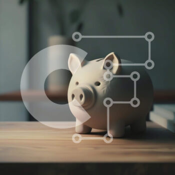 Intra Συλλεκτικό Ξύλινο Παζλ Plywood  4mm - Λευκός κουμπαράς σε ξύλινο τραπέζι με βιβλία και φυτά Σε Ξύλινο Κουτί - Διαστάσεις Puzzle: 10x10 cm – 25 κομμάτια - Image 1