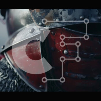 Intra Συλλεκτικό Ξύλινο Παζλ Plywood  4mm - Θωρακισμένος Ιππότης με Βυσσινί Κόκκινο Κράνος και Καπάκι Σε Ξύλινο Κουτί - Διαστάσεις Puzzle: 10x10 cm – 25 κομμάτια - Image 1