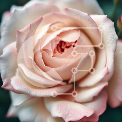 Intra Συλλεκτικό Ξύλινο Παζλ Plywood  4mm - Όμορφο λευκό τριαντάφυλλο κινηματογράφηση σε πρώτο πλάνο με καθαρό φόντο Σε Ξύλινο Κουτί - Διαστάσεις: 10x10 cm – 25 κομμάτια - Image 1