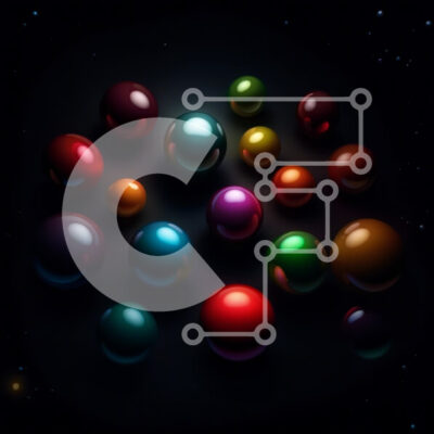 Intra Συλλεκτικό Ξύλινο Παζλ Plywood  4mm - Δονούμενη εικόνα από πολύχρωμες μπάλες σε σκούρο φόντο Σε Ξύλινο Κουτί - Διαστάσεις: 10x10 cm – 25 κομμάτια - Image 1