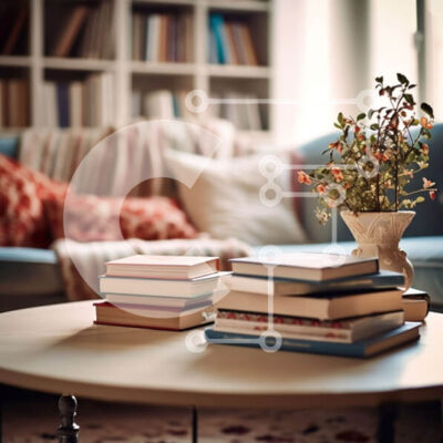 Intra Συλλεκτικό Ξύλινο Παζλ Plywood  4mm - Άνετο σαλόνι με καναπέ και ράφια Σε Ξύλινο Κουτί - Διαστάσεις Puzzle: 10x10 cm – 25 κομμάτια - Image 1