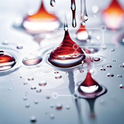 Intra Συλλεκτικό Ξύλινο Παζλ Plywood  4mm - Δονούμενη κινηματογράφηση σε πρώτο πλάνο μιας κόκκινης σταγόνας υγρού σε μια επιφάνεια Σε Ξύλινο Κουτί - Διαστάσεις: 10x10 cm – 25 κομμάτια - Image 1