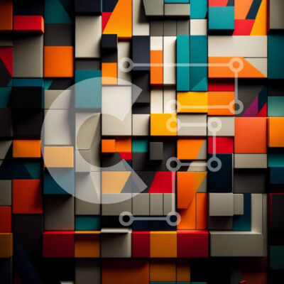 Intra Συλλεκτικό Ξύλινο Παζλ Plywood  4mm - Ζωντανό και εντυπωσιακό 3D αστικό τοπίο με έγχρωμους κύβους Σε Ξύλινο Κουτί - Διαστάσεις Puzzle: 10x10 cm – 25 κομμάτια - Image 1