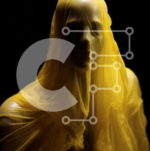 Intra Συλλεκτικό Ξύλινο Παζλ Plywood 4mm - Μανεκέν ντυμένο με κίτρινο ύφασμα Σε Ξύλινο Κουτί - Διαστάσεις Puzzle: 10x10 cm – 25 κομμάτια - Image 1