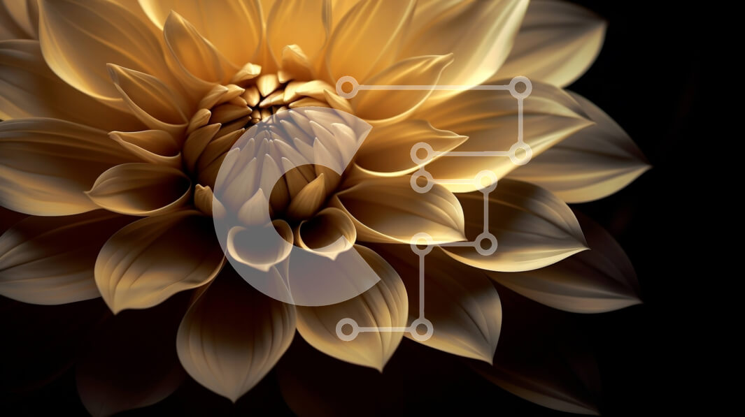 Intra Συλλεκτικό Ξύλινο Παζλ Plywood  4mm - Κίτρινο λουλούδι που ανθίζει στο σκοτάδι Σε Ξύλινο Κουτί - Διαστάσεις: 10x10 cm – 25 κομμάτια