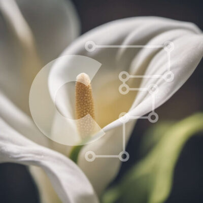 Intra Συλλεκτικό Ξύλινο Παζλ Plywood 4mm - Όμορφο λευκό λουλούδι με κίτρινο στήμονα Σε Ξύλινο Κουτί - Διαστάσεις: 10x10 cm – 25 κομμάτια - Image 1